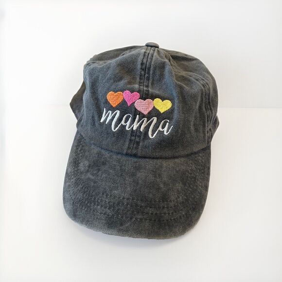Accessories - MaMa Baseball Dad Hat Vintage Washed Cotton Low Profile Embroidered Adjustable